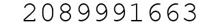 Number 2089991663.