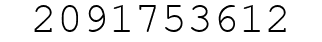 Number 2091753612.