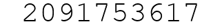 Number 2091753617.