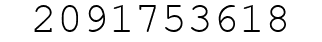 Number 2091753618.