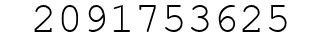 Number 2091753625.