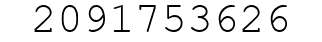 Number 2091753626.