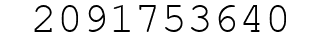 Number 2091753640.