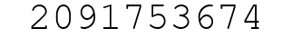 Number 2091753674.