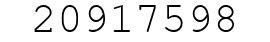 Number 20917598.