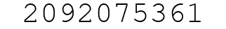 Number 2092075361.
