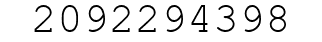Number 2092294398.