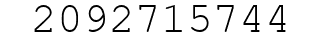 Number 2092715744.