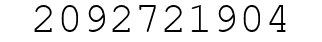 Number 2092721904.
