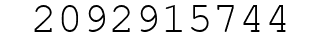 Number 2092915744.