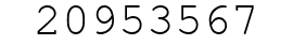 Number 20953567.