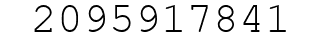 Number 2095917841.