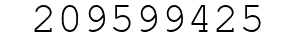 Number 209599425.