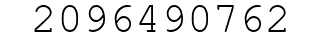Number 2096490762.