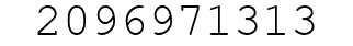 Number 2096971313.