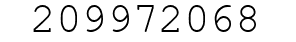 Number 209972068.