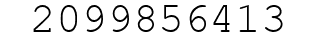 Number 2099856413.