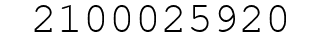 Number 2100025920.