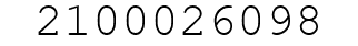 Number 2100026098.