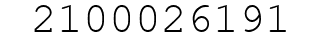Number 2100026191.