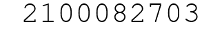 Number 2100082703.