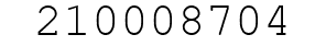 Number 210008704.