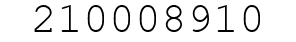 Number 210008910.