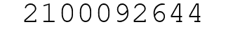 Number 2100092644.