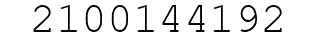 Number 2100144192.