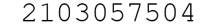 Number 2103057504.
