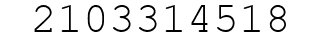 Number 2103314518.