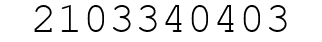 Number 2103340403.