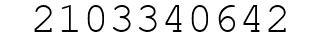 Number 2103340642.