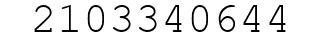 Number 2103340644.