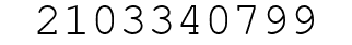 Number 2103340799.