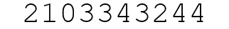 Number 2103343244.