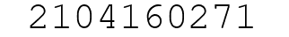 Number 2104160271.