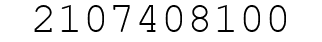 Number 2107408100.