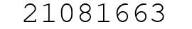 Number 21081663.