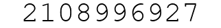 Number 2108996927.
