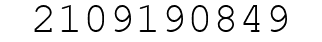 Number 2109190849.