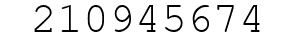 Number 210945674.