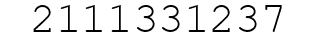 Number 2111331237.