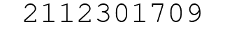 Number 2112301709.