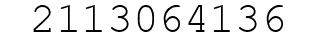 Number 2113064136.