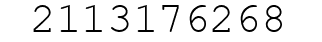 Number 2113176268.