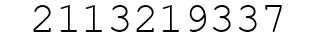 Number 2113219337.