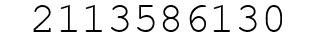 Number 2113586130.