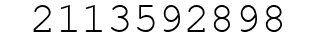 Number 2113592898.
