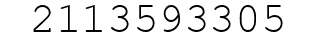 Number 2113593305.